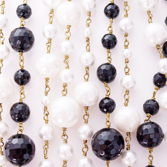 ROSANTICA MILANO BLACK EVENING NECKLACE | WOMENS - Picture 4 of 4